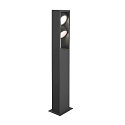 SLV Staande armatuur voor buiten ESKINA FRAME 75 DOUBLE CCT 2-vlams, CCT Switch, instelbaar IP65, antraciet 
