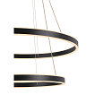LED Pendant luminaire ONE DOUBLE PD DALI UP/DOWN, CCT switch, 3000/4000K, 1050/1060lm, black