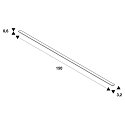 SLV Accessories for LED Strip GRAZIA 20 Cover, IP20, 1,5m, flat, milky, plastic PMMA