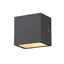 Wandarmatuur voor buitenshuis SITRA S WL SINGLE down, CCT Switch IP65, antraciet 