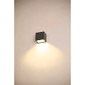 Wandarmatuur voor buitenshuis SITRA S WL SINGLE down, CCT Switch IP65, antraciet 