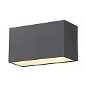 SLV Wandarmatuur voor buitenshuis SITRA M WL UP/DOWN CCT Switch, schakelbaar IP65, antraciet 