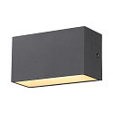 SLV Wandarmatuur voor buitenshuis SITRA M WL UP/DOWN CCT Switch, schakelbaar IP65, antraciet 
