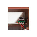 SLV LED Outdoor Wall luminaire SITRA M WL UP/DOWN, CCT switch 3000/4000K, rust coloured