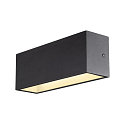SLV Wandarmatuur voor buitenshuis SITRA L WL UP/DOWN CCT Switch, schakelbaar IP65, antraciet 