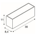 SLV Wandarmatuur voor buitenshuis SITRA L WL UP/DOWN CCT Switch, schakelbaar IP65, antraciet 