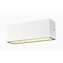 SLV Wandarmatuur voor buitenshuis SITRA L WL UP/DOWN CCT Switch, schakelbaar IP65, wit 
