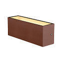SLV Wandarmatuur voor buitenshuis SITRA L WL UP/DOWN CCT Switch, schakelbaar IP65, roest 