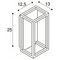 SLV LED Outdoor Wall luminaire QUADRULO WL, anthracite