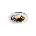 Plafondinbouwarmatuur NUMINUS MOVE S IP20, chroom, wit