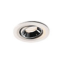 Plafondinbouwarmatuur NUMINUS MOVE S IP20, chroom, wit