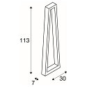 SLV Staande lamp BOOKAT POLE PHASE, antraciet