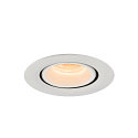 SLV Plafondinbouwarmatuur NUMINOS GIMBLE XS, wit