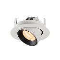SLV Plafondinbouwarmatuur NUMINOS GIMBLE XS, zwart, wit