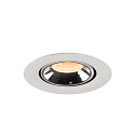 SLV Plafondinbouwarmatuur NUMINOS GIMBLE XS, chroom, wit