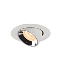 SLV Plafondinbouwarmatuur NUMINOS GIMBLE XS, chroom, wit