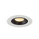 SLV Plafondinbouwarmatuur NUMINOS GIMBLE XS, zwart, wit