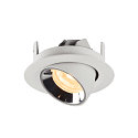 SLV LED Ceiling recessed luminaire NUMINOS� GIMBLE XS, 3000K, 40�, white/chrome