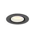 SLV Plafondinbouwarmatuur NUMINOS GIMBLE XS, zwart, wit