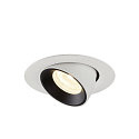 SLV Plafondinbouwarmatuur NUMINOS GIMBLE XS, zwart, wit