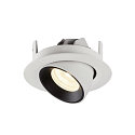 SLV Plafondinbouwarmatuur NUMINOS GIMBLE XS, zwart, wit