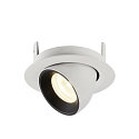 SLV Plafondinbouwarmatuur NUMINOS GIMBLE XS, zwart, wit