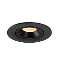 SLV Plafondinbouwarmatuur NUMINOS GIMBLE S, zwart