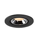 SLV Plafondinbouwarmatuur NUMINOS GIMBLE S, chroom, zwart