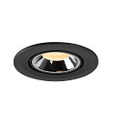 SLV Plafondinbouwarmatuur NUMINOS GIMBLE S, chroom, zwart