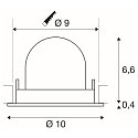 Plafondinbouwarmatuur NUMINOS GIMBLE S, zwart