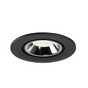 SLV Plafondinbouwarmatuur NUMINOS GIMBLE S, chroom, zwart