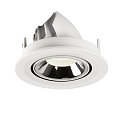 SLV Plafondinbouwarmatuur NUMINOS GIMBLE S, chroom, wit