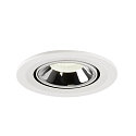 SLV Plafondinbouwarmatuur NUMINOS GIMBLE S, chroom, wit