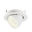 SLV Plafondinbouwarmatuur NUMINOS GIMBLE S, wit