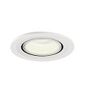SLV Plafondinbouwarmatuur NUMINOS GIMBLE S, wit