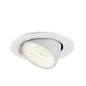 SLV Plafondinbouwarmatuur NUMINOS GIMBLE S, wit