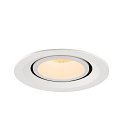 SLV Plafondinbouwarmatuur NUMINOS GIMBLE M, wit