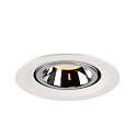 SLV Plafondinbouwarmatuur NUMINOS GIMBLE M, chroom, wit
