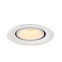 SLV Plafondinbouwarmatuur NUMINOS GIMBLE M, wit