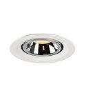 SLV Plafondinbouwarmatuur NUMINOS GIMBLE M, chroom, wit