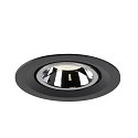 SLV Plafondinbouwarmatuur NUMINOS GIMBLE M, chroom, zwart
