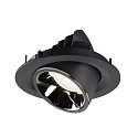 SLV Plafondinbouwarmatuur NUMINOS GIMBLE M, chroom, zwart