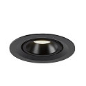 SLV LED Ceiling recessed luminaire NUMINOS� GIMBLE M, 4000K, 55�, black