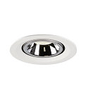 SLV Plafondinbouwarmatuur NUMINOS GIMBLE M, chroom, wit