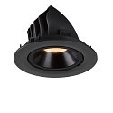 SLV LED Ceiling recessed luminaire NUMINOS� GIMBLE L, 2700K, 40�, black