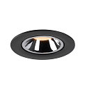 SLV Plafondinbouwarmatuur NUMINOS GIMBLE L, chroom, zwart