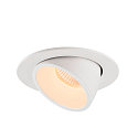 SLV LED Ceiling recessed luminaire NUMINOS� GIMBLE L, 2700K, 55�, white