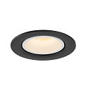 SLV LED Ceiling recessed luminaire NUMINOS� GIMBLE L, 3000K, 20�, black/white