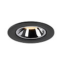 SLV Plafondinbouwarmatuur NUMINOS GIMBLE L, chroom, zwart
