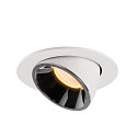 SLV Plafondinbouwarmatuur NUMINOS GIMBLE L, chroom, wit